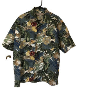 International Trading Hawaiian surfer Oversized Shirt Large